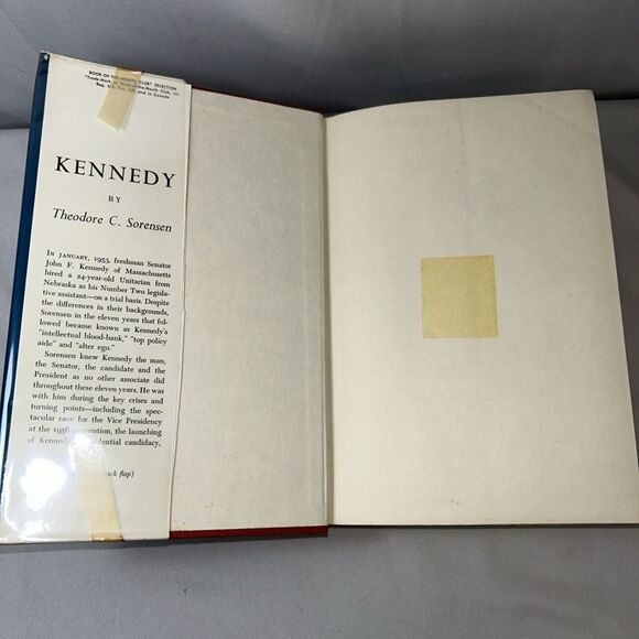 Kennedy by Theodore C. Sorensen 1965 First Edition Hardcover Dust jacket ExLib - Picture 7 of 14
